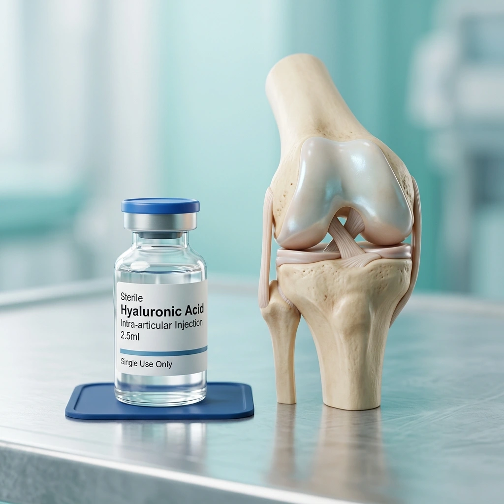 Viscosuplementación y ácido hialurónico para rodilla